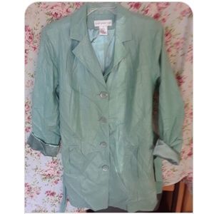 Mint green blazer
